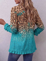 Vintage Elegant Plaid Patchwork Ruffled Jacket