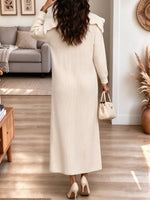 Retro Chic Elegant Fringe Art Casual Stylish Long Sleeve Cardigan Coat