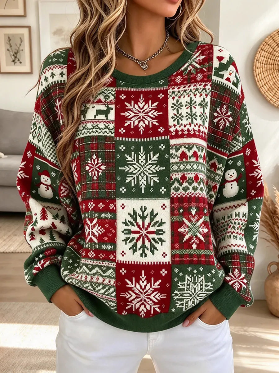 Lovely Christmas Pattern Art Casual Stylish Long Sleeve Sweatshirt
