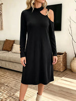 Vintage Elegant Cotton Patchwork Metallic Off-Shoulder Dress