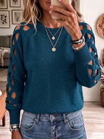 Vintage Elegant Patchwork Openwork Sweater