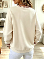 Funny Halloween Ghost Pattern Art Print Casual Long Sleeve Sweatshirt