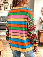 Vintage Elegant Sparkly Santa Claus Christmas Sweatshirt