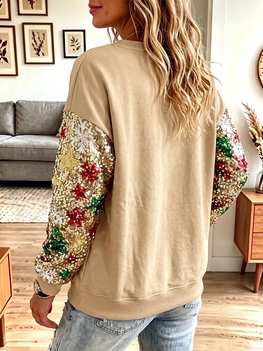 Vintage Elegant Sparkly Christmas Tree Sweatshirt