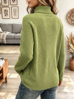 Vintage Elegant Knitted Turtleneck Sweater