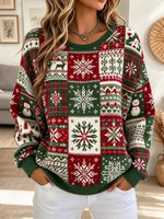 Lovely Christmas Pattern Art Casual Stylish Long Sleeve Sweatshirt