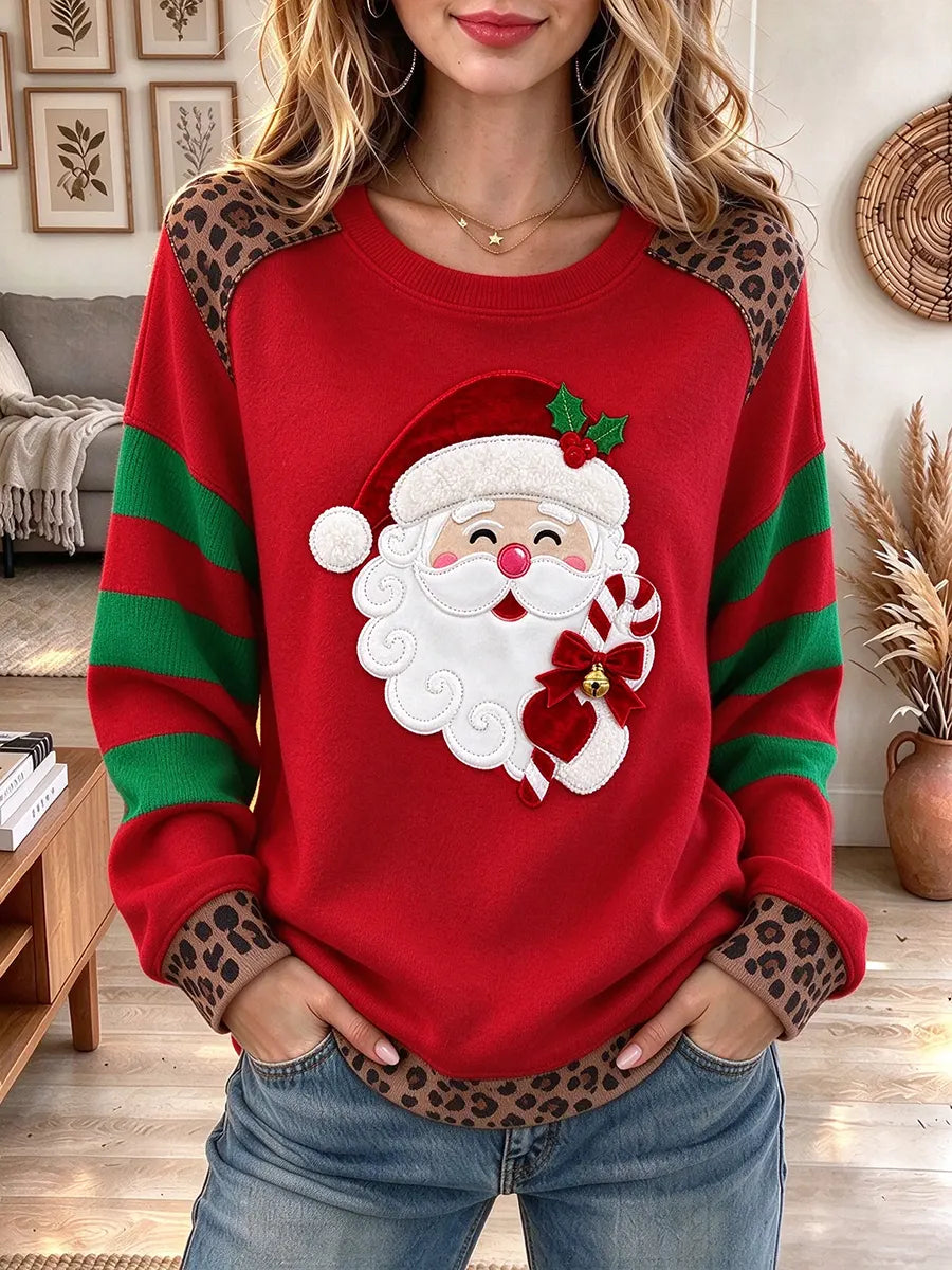 Women's Long Sleeve Crew Neck Christmas Sweatshirt