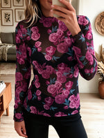Brown Cowl Neck Cold Shoulder Ruched Long Sleeve Wrap Top