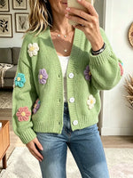 Vintage Elegant Flowers Sweater
