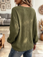 Vintage Elegant Knitted Button Shirt
