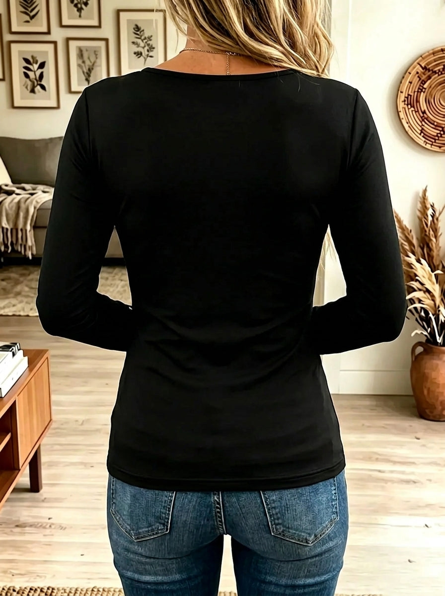 Women's Crisscross Strappy V-Neck Grommet Top