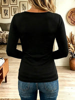 Women's Crisscross Strappy V-Neck Grommet Top