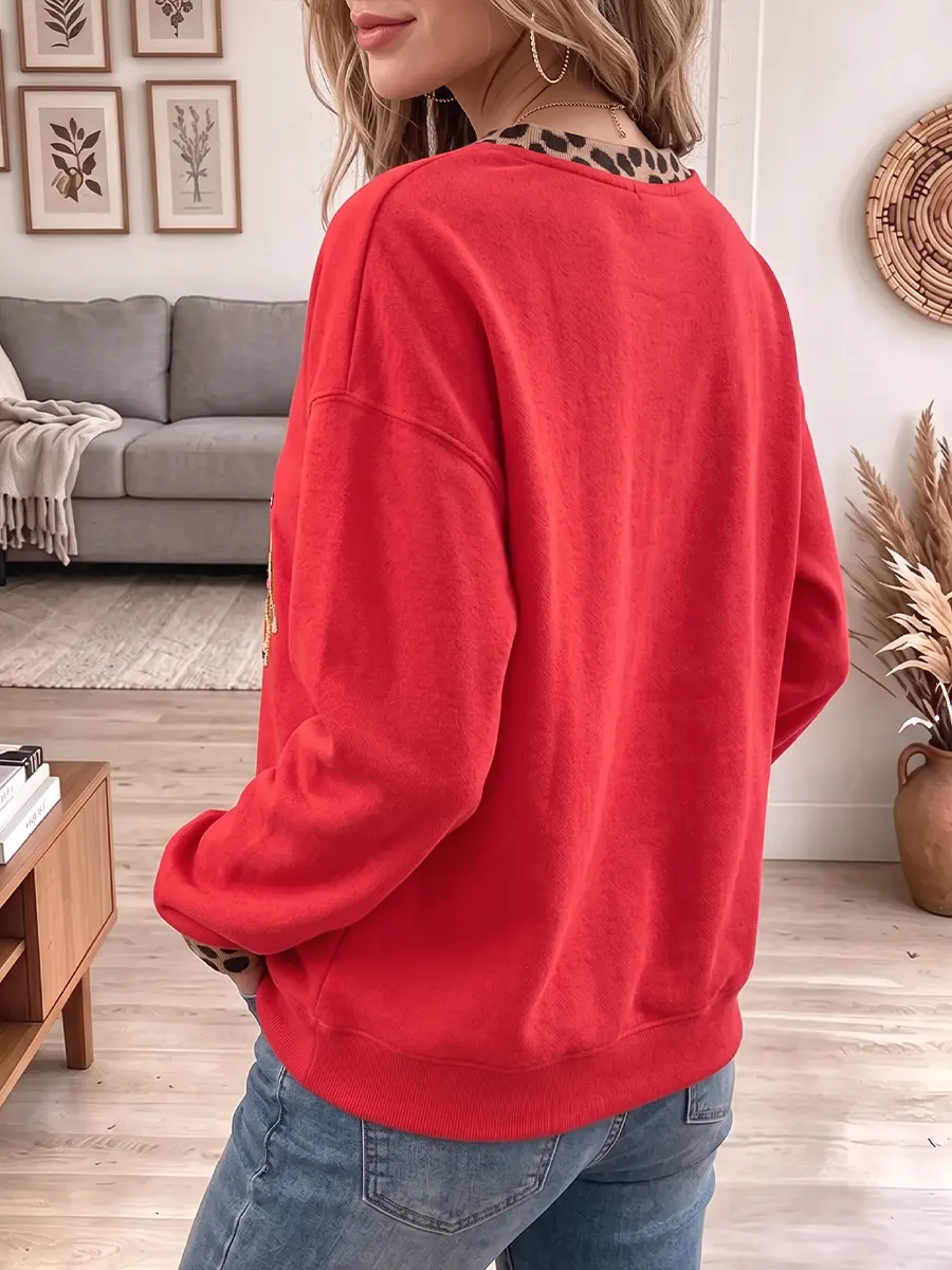 Vintage Elegant Sparkly Christmas Dog Sweatshirt