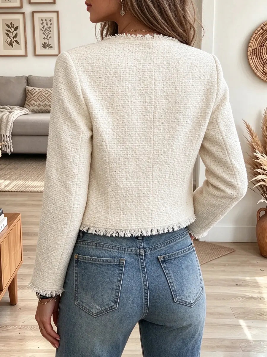 Retro Chic Classic Art Casual Stylish Long Sleeve Short Coat