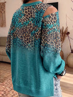 Vintage Elegant Cotton Fabric Patchwork Patterned Print Sweatshirt
