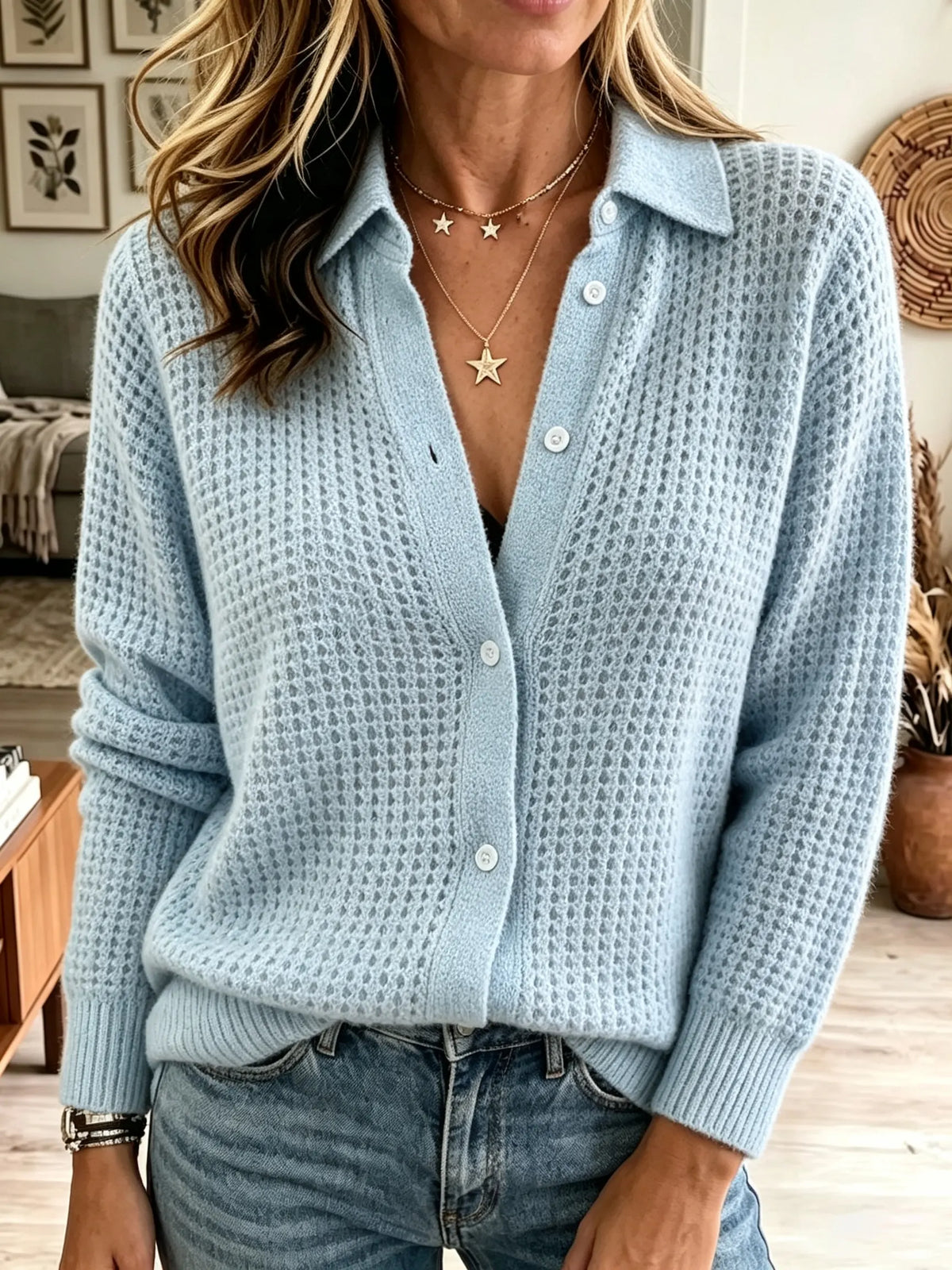 Women's Button-Down Knit Cardigan