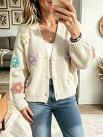 Vintage Elegant Flowers Sweater