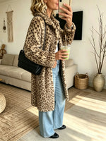 Women's Faux Fur Leopard Coat