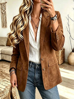 Women's Vintage Lapel Jacket