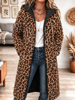 Women's Reversible long hooded cotton coat