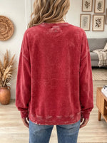 Women's Sleigh All Day Snowman Graphic Sweatshirt