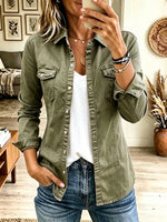 Women's Safari Pocket Snap-Button Utility Jacket
