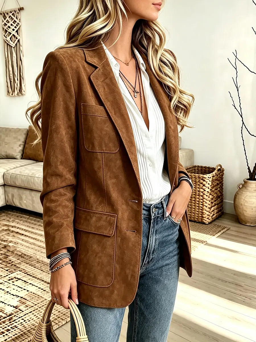Women's Vintage Lapel Jacket