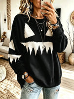 Funny Halloween Pumpkin Pattern Art Print Casual Long Sleeve Sweatshirt