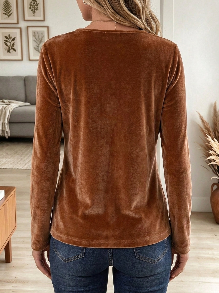 Women's White V-Neck Knit Pullover Sweater with Fluffy Faux Fur Cuffs