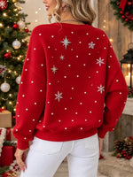 Lovely Christmas Santa Pattern Art Casual Stylish Long Sleeve Sweatshirt