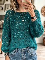 Vintage Elegant Sparkling Sweater