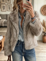 Women's Luxury Fux Fur Short Coat