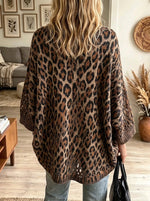 Women's Leopard Print Oversized Sweater