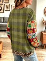 Vintage Elegant Sparkly Thanksgiving Chicken Sweatshirt