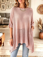 Women's Knit Asymmetrical Tunic Top