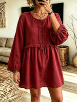 Women Boho Tassel Tunic Dress