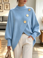 Vintage Button Knitted Art Casual Stylish Long Sleeve Sweater